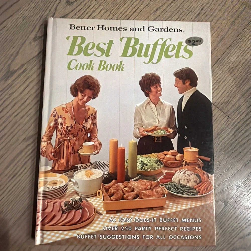 Vintage Midcentury 1974 Better Homes And Gardens Best Buffets Hardcover Cookbook